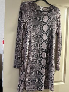 Sheer snake skin dress